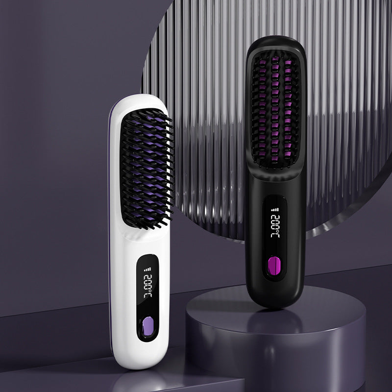 🔥Summer Hot Sale 49% Off🔥Wireless Ceramic Heating Hair Straightening Comb