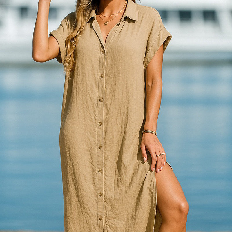 Women's Fashion & Versatile Shirt Dress