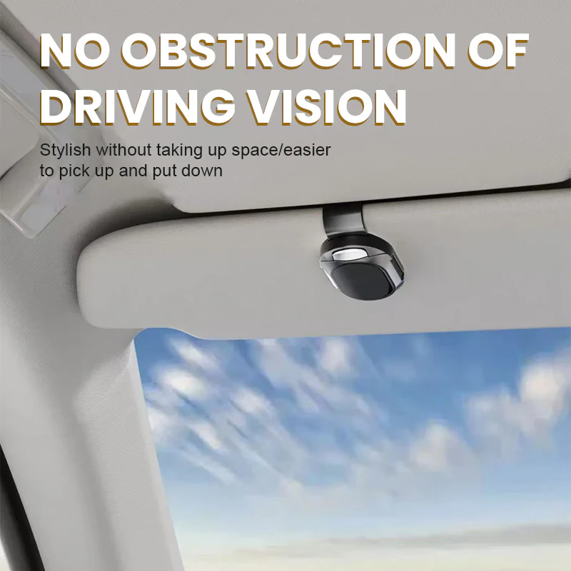 Multifunctional sunglasses holder to the car's sunscreen