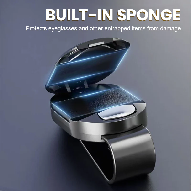 Multifunctional sunglasses holder to the car's sunscreen