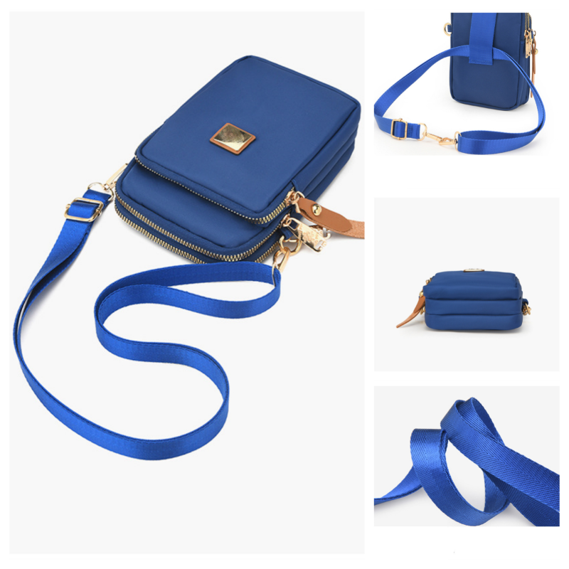 Stylish 3-Layer Shoulder Crossbody Bag