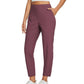 ⏳LIMITED OFFER 70%OFF🌞Women’s Fitted High-Waisted Zip-Pocket Trousers - 👖Lightweight, Breathable, Soft 26"/27" Ankle Pants with Zipper Pockets💕