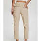 ⏳LIMITED OFFER 70%OFF🌞Women’s Fitted High-Waisted Zip-Pocket Trousers - 👖Lightweight, Breathable, Soft 26"/27" Ankle Pants with Zipper Pockets💕