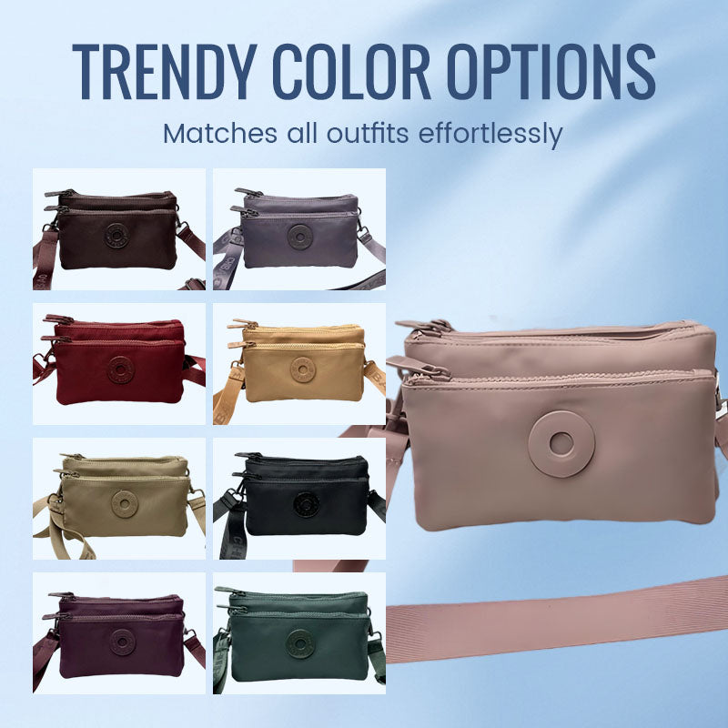 Fashion Zip Crossbody Bag