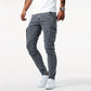 Men's Slim Fit Jeans with Functional Pockets