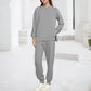 Women's Cozy Sweatshirt & Pants Two-Piece Set