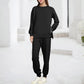 Women's Cozy Sweatshirt & Pants Two-Piece Set