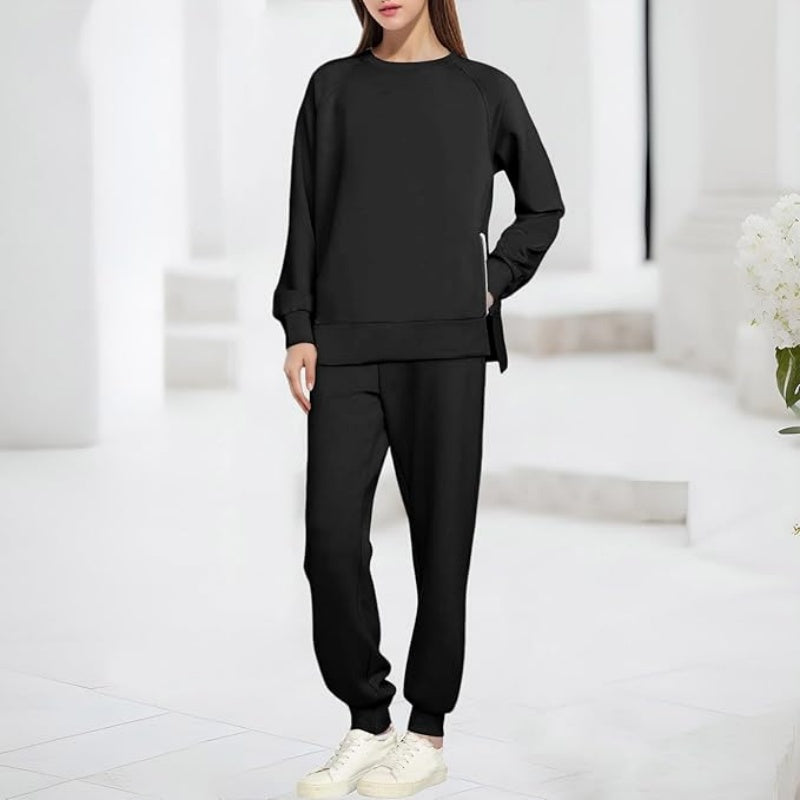 Women's Cozy Sweatshirt & Pants Two-Piece Set