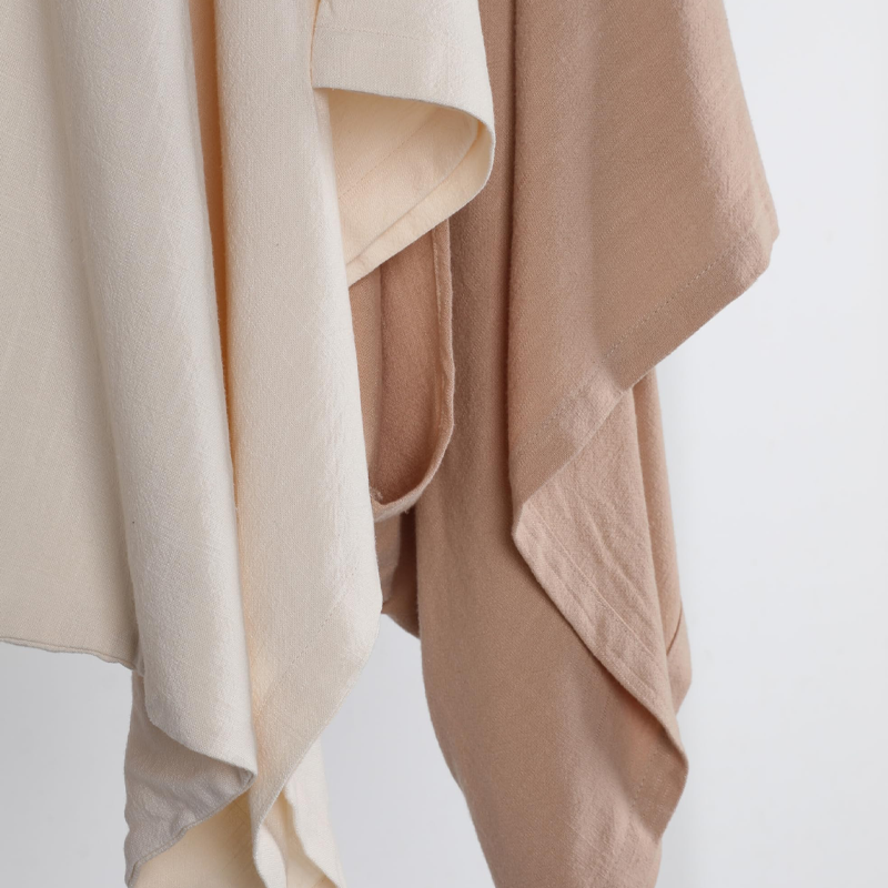 Women's 3/4 Sleeve Front-Open Loose Shawl