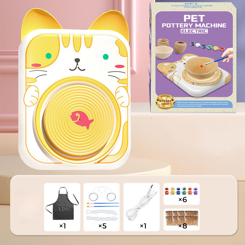 Cute Animal Pottery Wheel Set for Kids