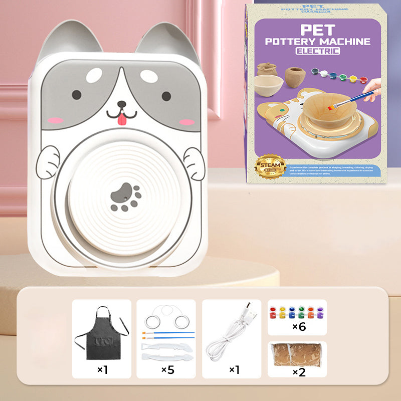 Cute Animal Pottery Wheel Set for Kids