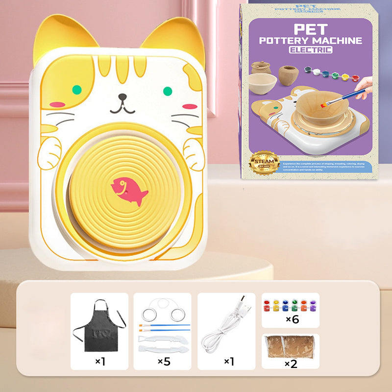Cute Animal Pottery Wheel Set for Kids