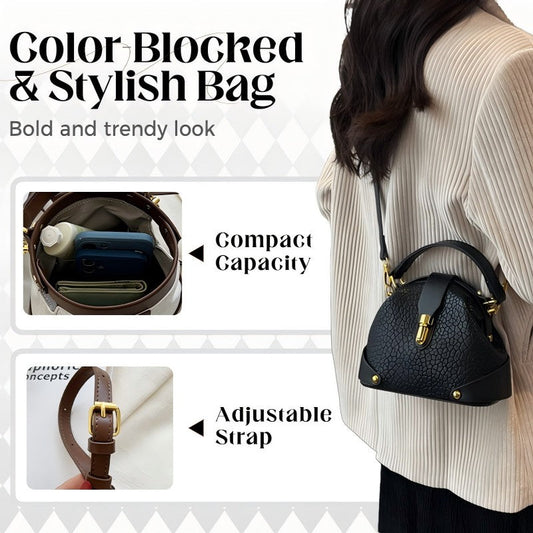 🌼Color-Blocked & Stylish Bag