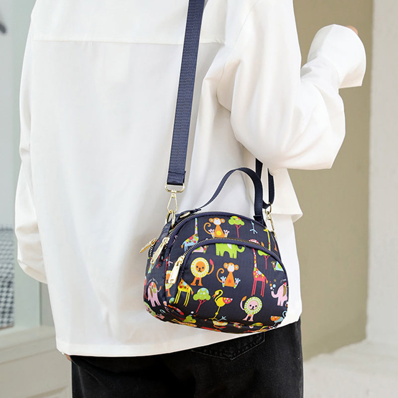 Cute & Stylish Multi-Compartment Printed Bag