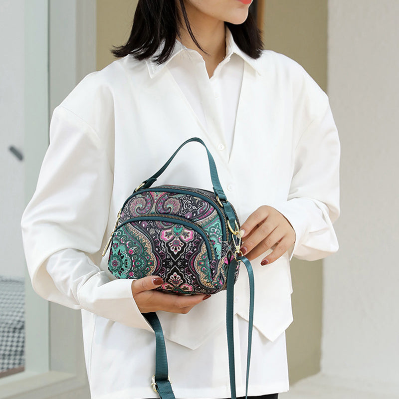 Cute & Stylish Multi-Compartment Printed Bag