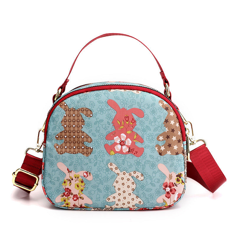 Cute & Stylish Multi-Compartment Printed Bag