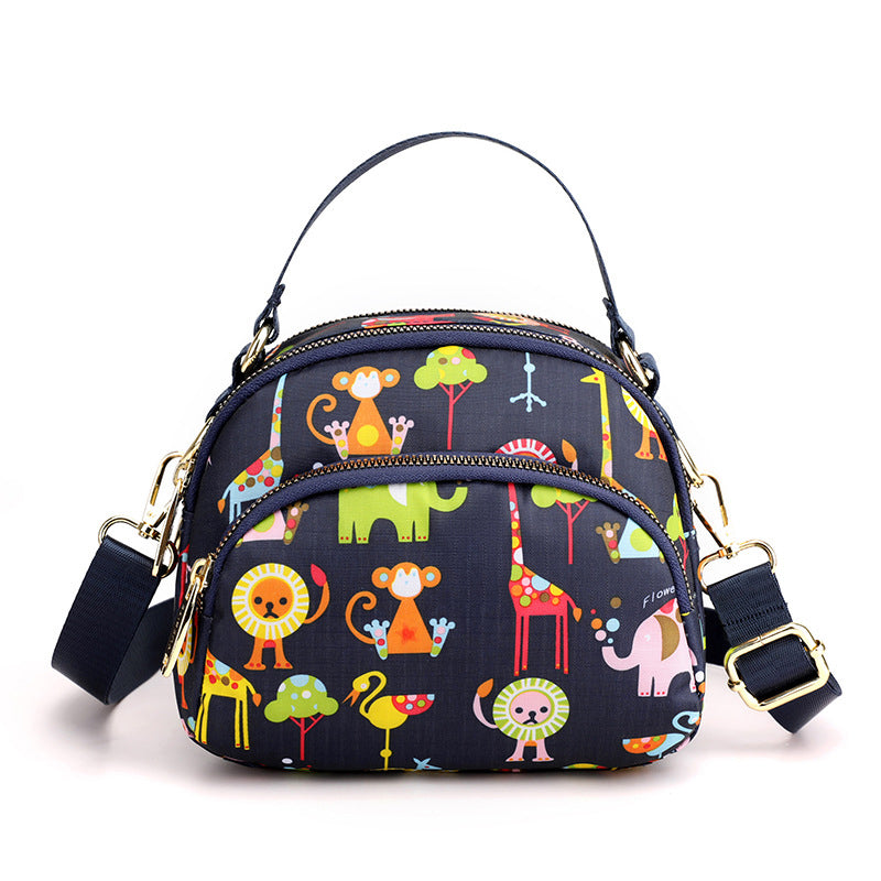 Cute & Stylish Multi-Compartment Printed Bag