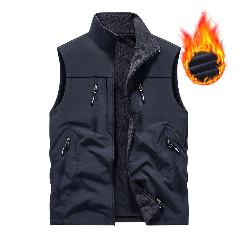 ⏰Limited Time Sale 49% OFF🔥🧥Men's Oversized Sleeveless Vest Jacket With Pockets