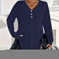 💓LAST DAY PROMOTION - 50%OFF🎀Women's Buttoned V-Neck Long Sleeve Top