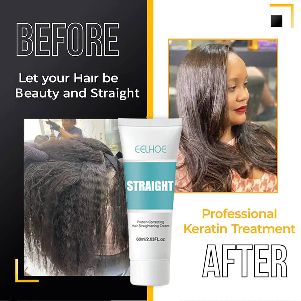 🎁Buy 1 Get 1 Free 🎁Silk and Keratin Treatment Hair Straightening Cream