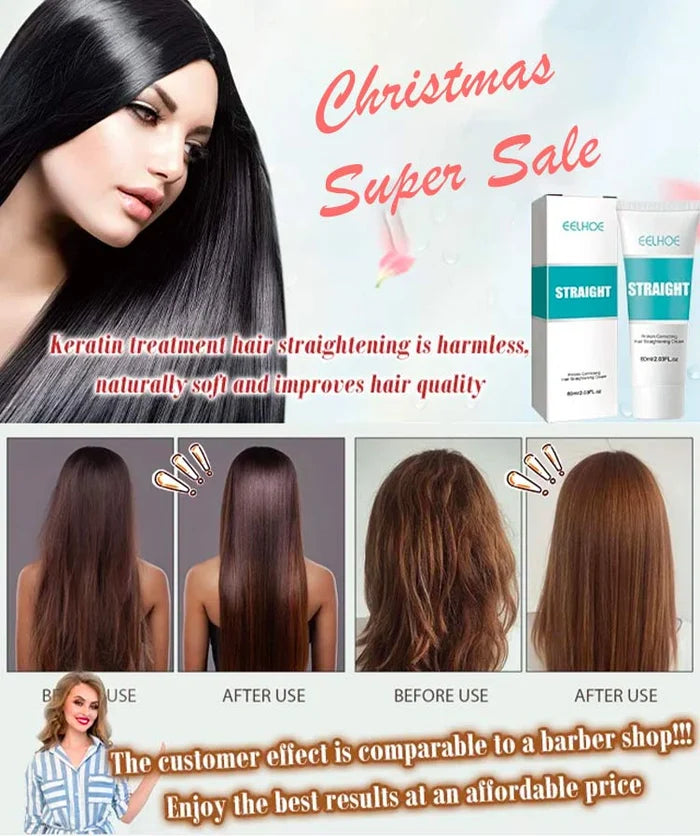 🎁Buy 1 Get 1 Free 🎁Silk and Keratin Treatment Hair Straightening Cream