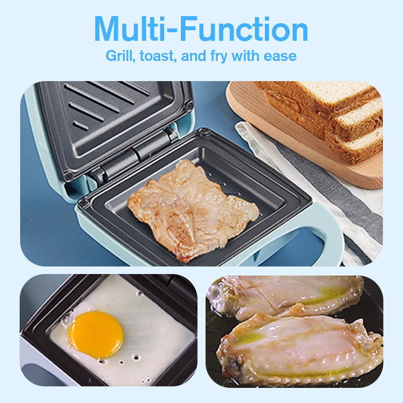 ✨ Compacte Multifunctionele Sandwichmaker – Grill, Bak & Rooster in Minder dan 3 Minuten!