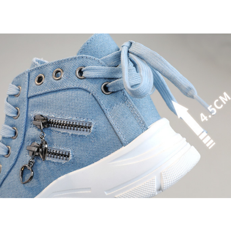 Women's Casual Chunky-Soled Canvas Shoes