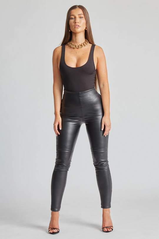 👖faux leather leggings (fleece inside)