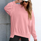 🍂✨Womens Oversized Sweatshirt V Neck Long Sleeve Tunic Lightweight Pullover