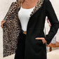 Hooded Reversible Leopard Print Coat