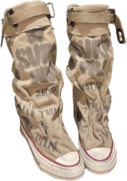 💗LAST DAY PROMOTION -50%OFF💗Women's Retro Flat Slouch Mid-Calf Canvas Boots