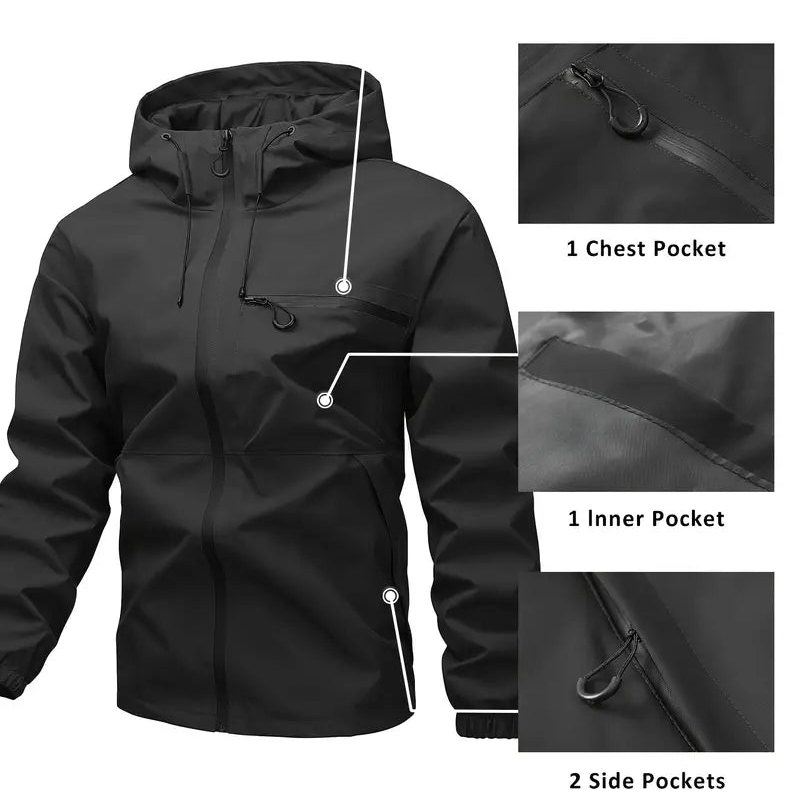 💦Men's Outdoor Sports Solid Color Jacket 🤩Limited time special offer