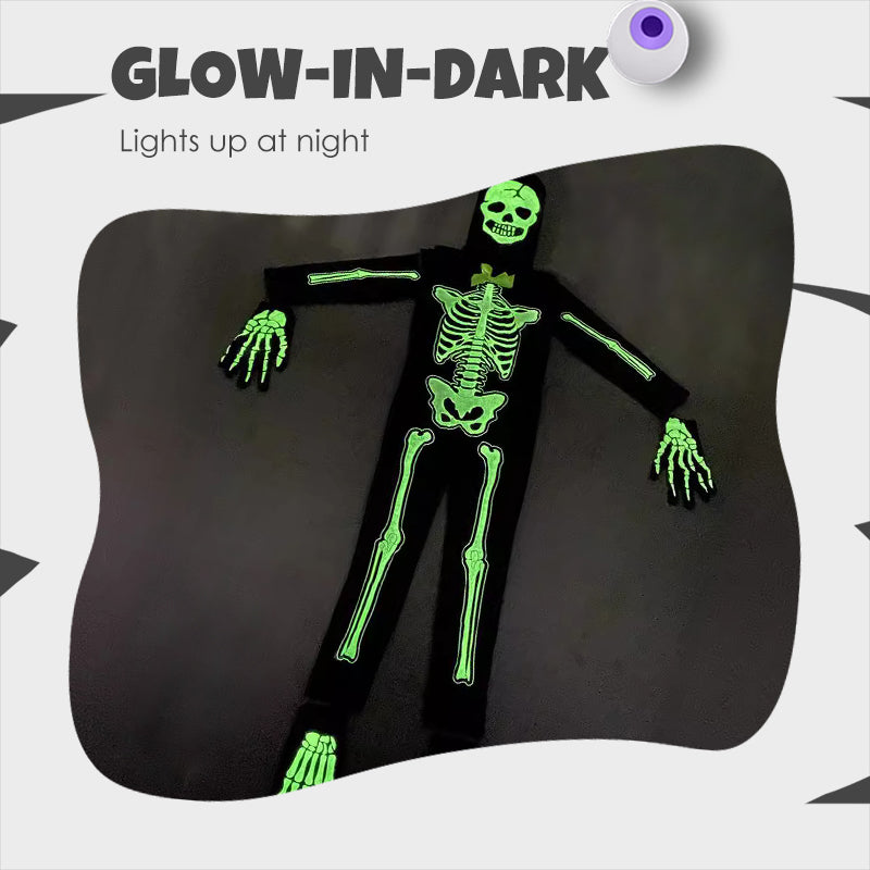 💀 49% OFF NOW! ✨ Glow-in-Dark Skeleton Costume - Full-Body LED Illusion for Halloween Parties & Cosplay Events 🎃🔦