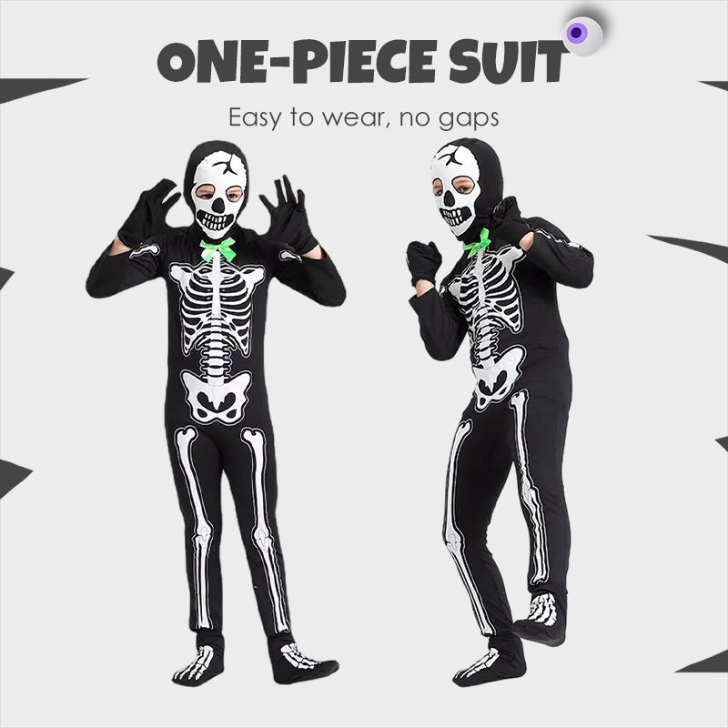 💀 49% OFF NOW! ✨ Glow-in-Dark Skeleton Costume - Full-Body LED Illusion for Halloween Parties & Cosplay Events 🎃🔦