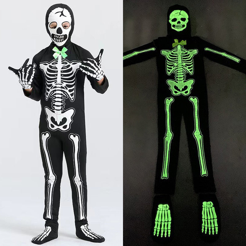 💀 49% OFF NOW! ✨ Glow-in-Dark Skeleton Costume - Full-Body LED Illusion for Halloween Parties & Cosplay Events 🎃🔦