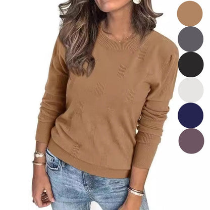 💖Women’s Casual Long Sleeve Loose Knit Top