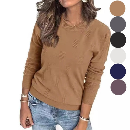 💖Women’s Casual Long Sleeve Loose Knit Top