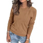 💖Women’s Casual Long Sleeve Loose Knit Top