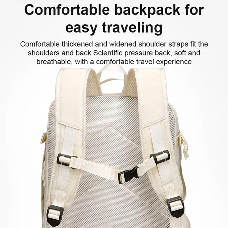 Box-Style Large Capacity Luggage Backpack