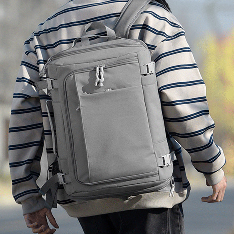 Box-Style Large Capacity Luggage Backpack