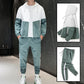 💥Hot Sale Offer: 50% Off-Men's Comfortable Color-Block Hooded Jacket & Drawstring Pants