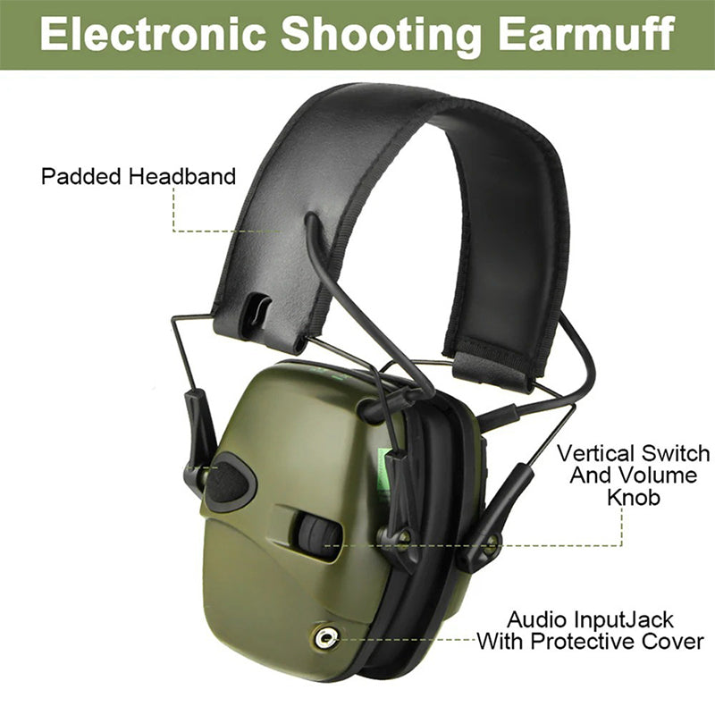 Electronic Shooting Ear Protection Headphones – Noise Reduction & Hearing Safety