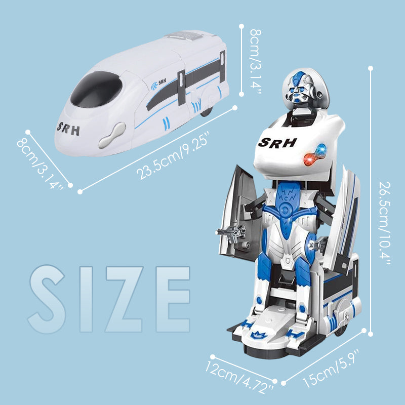 Rechargeable Transforming Train Robot Toy