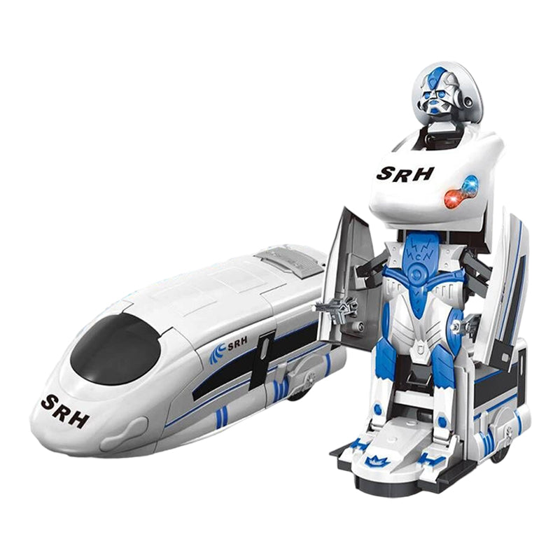 Rechargeable Transforming Train Robot Toy