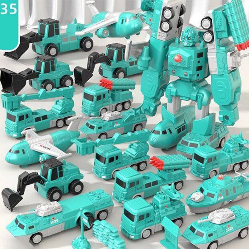 🎁🔥Limited Time 50% Off💓👦Magnetic Transform Engineering Car Assembled Toys