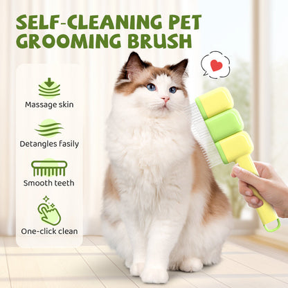 Self-Cleaning Pet Grooming Brush