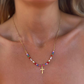 Colorful Beaded Cross Necklace