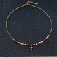 Colorful Beaded Cross Necklace