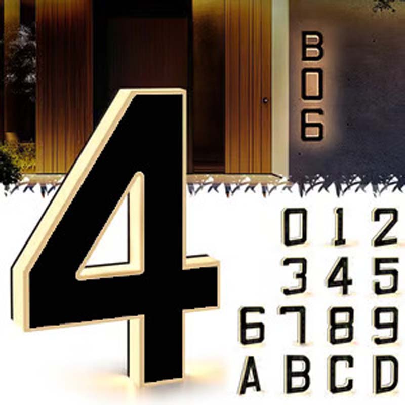Waterproof LED House Numbers for Outside