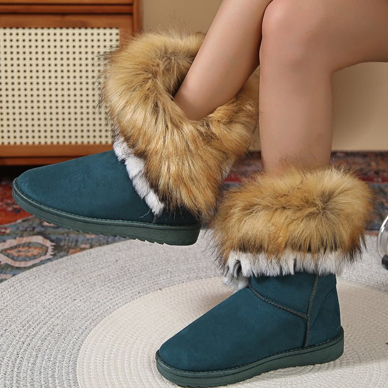 Women's Slip-On Plush Snow Ankle Booties